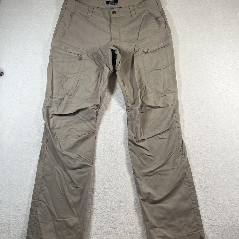 5.11 Tactical Pants Mens 38x34 Beige Cargo Canvas Utility Workwear Field